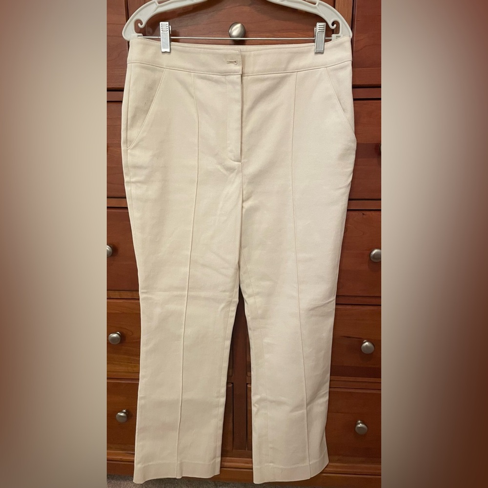 Veronica Beard Kimra Pant in Ecru (10) NWT - Picture 9 of 12